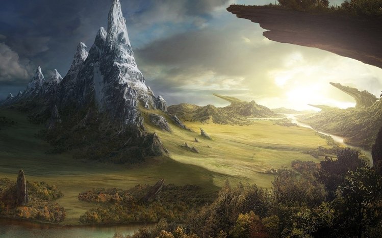 Fantasy Landscape Theme screenshot #2