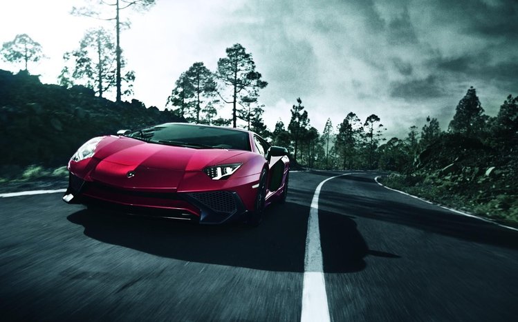 Lamborghini Red Theme screenshot #3