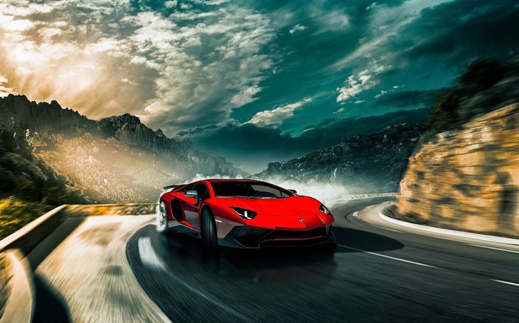 Lamborghini Red Theme screenshot #6
