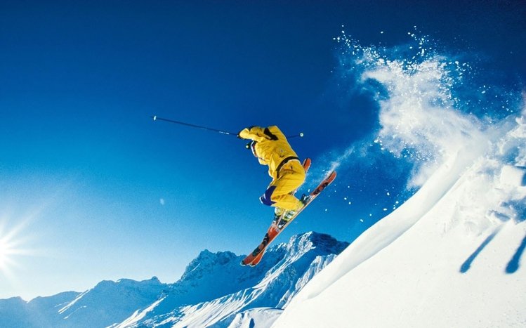 Skiing Theme screenshot #11