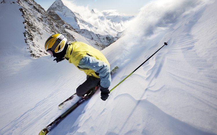 Skiing Theme screenshot #10