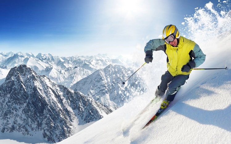 Skiing Theme screenshot #4