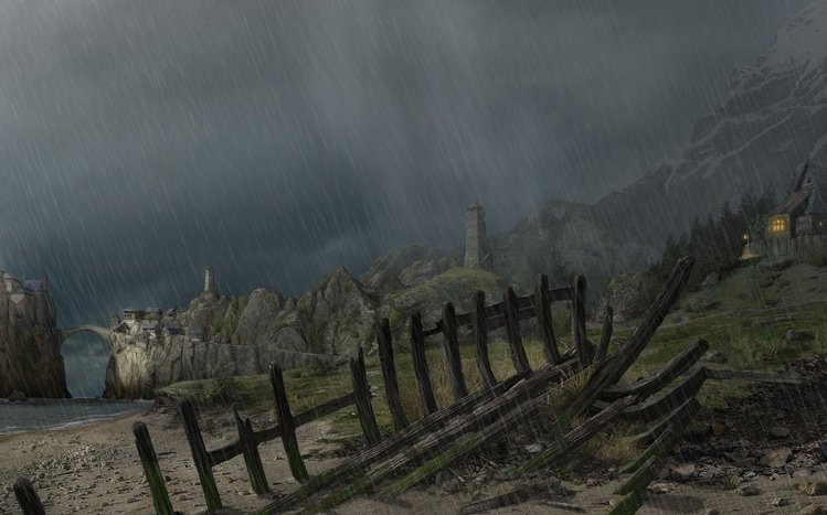 Rainy City Night Theme screenshot #8