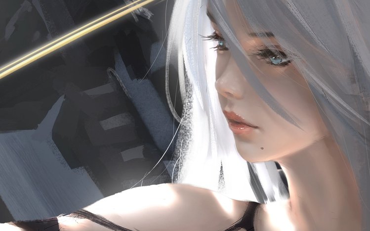 YoRHa 2A  Theme screenshot #5