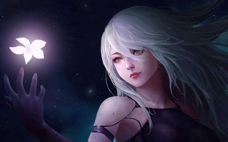 YoRHa 2A  Theme screenshot #2