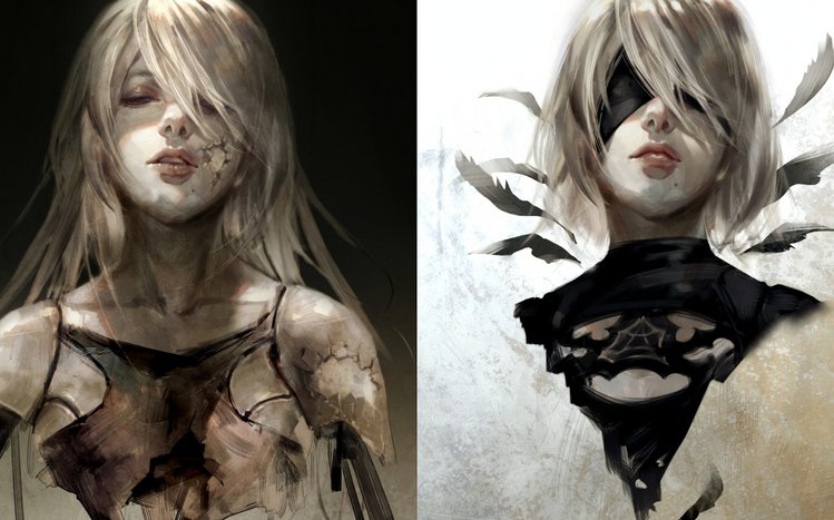 YoRHa 2A  Theme screenshot #6