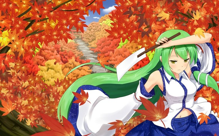 Sanae Kochiya Theme screenshot #4