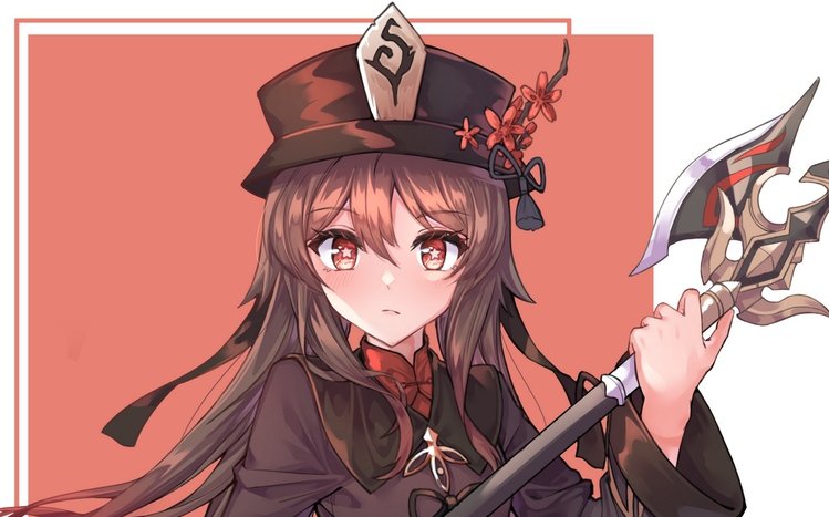 Hu Tao (Genshin Impact) Theme screenshot #1