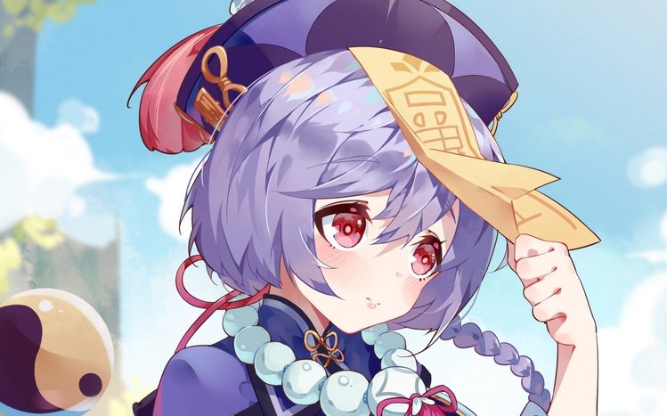 Qiqi (Genshin Impact) Theme screenshot #1