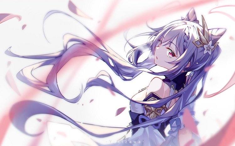 Keqing (Genshin Impact) Theme screenshot #4