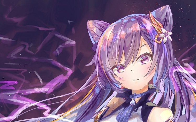 Keqing (Genshin Impact) Theme screenshot #7