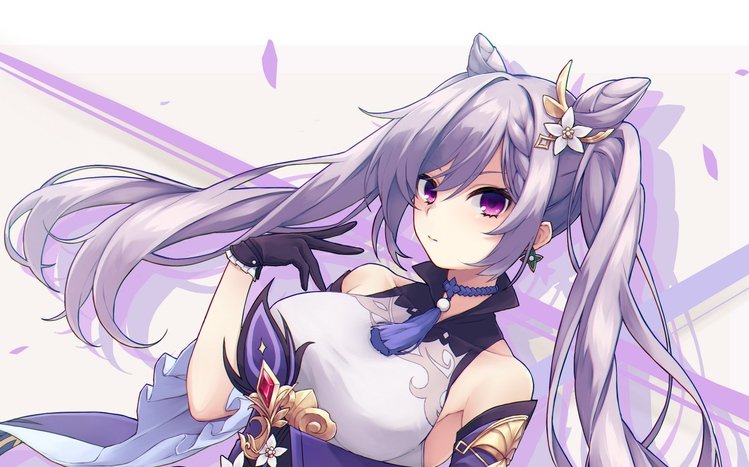 Keqing (Genshin Impact) Theme screenshot #14