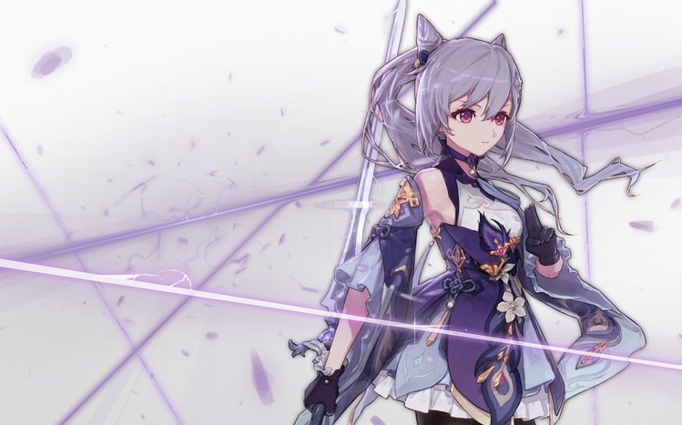 Keqing (Genshin Impact) Theme screenshot #3