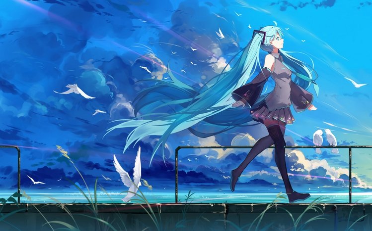 Hatsune Miku 4K Theme screenshot #12