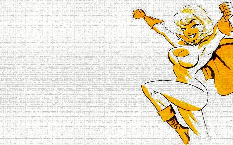 Power Girl Theme screenshot #4