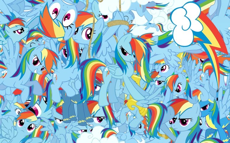 Rainbow Dash Theme screenshot #2