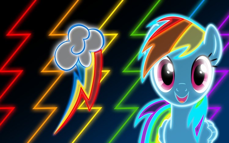 Rainbow Dash Theme screenshot #17