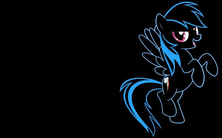 Rainbow Dash Theme screenshot #1